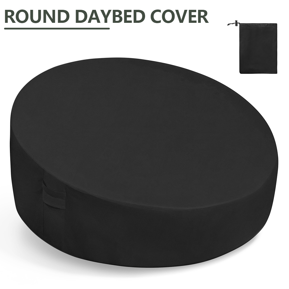 Outdoor Furniture Cover Waterproof - Round Daybed Cover 210D Waterproof Oxford