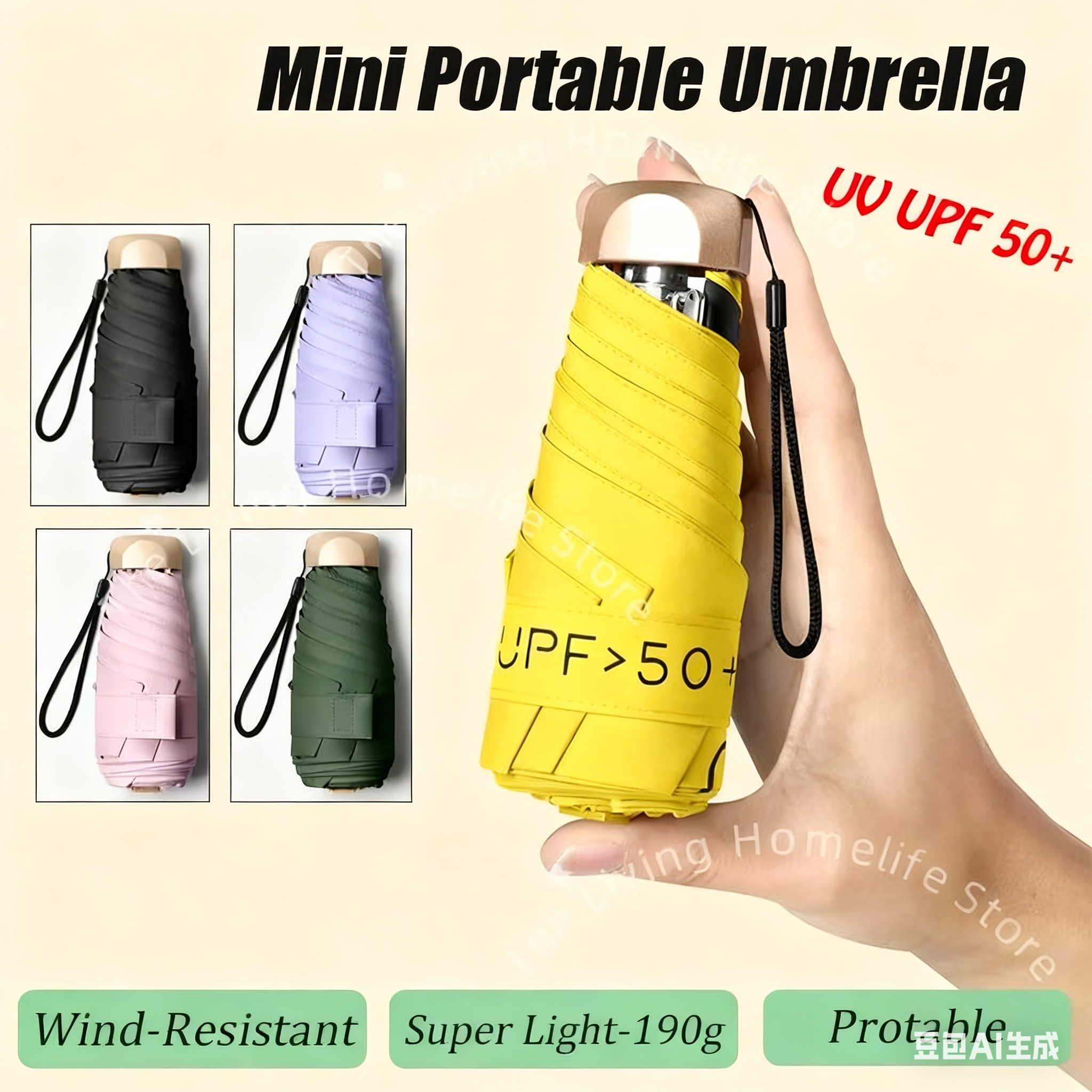 Outdoor Furniture With Umbrella - Mini Capsule Umbrella Small Pocket Rain
