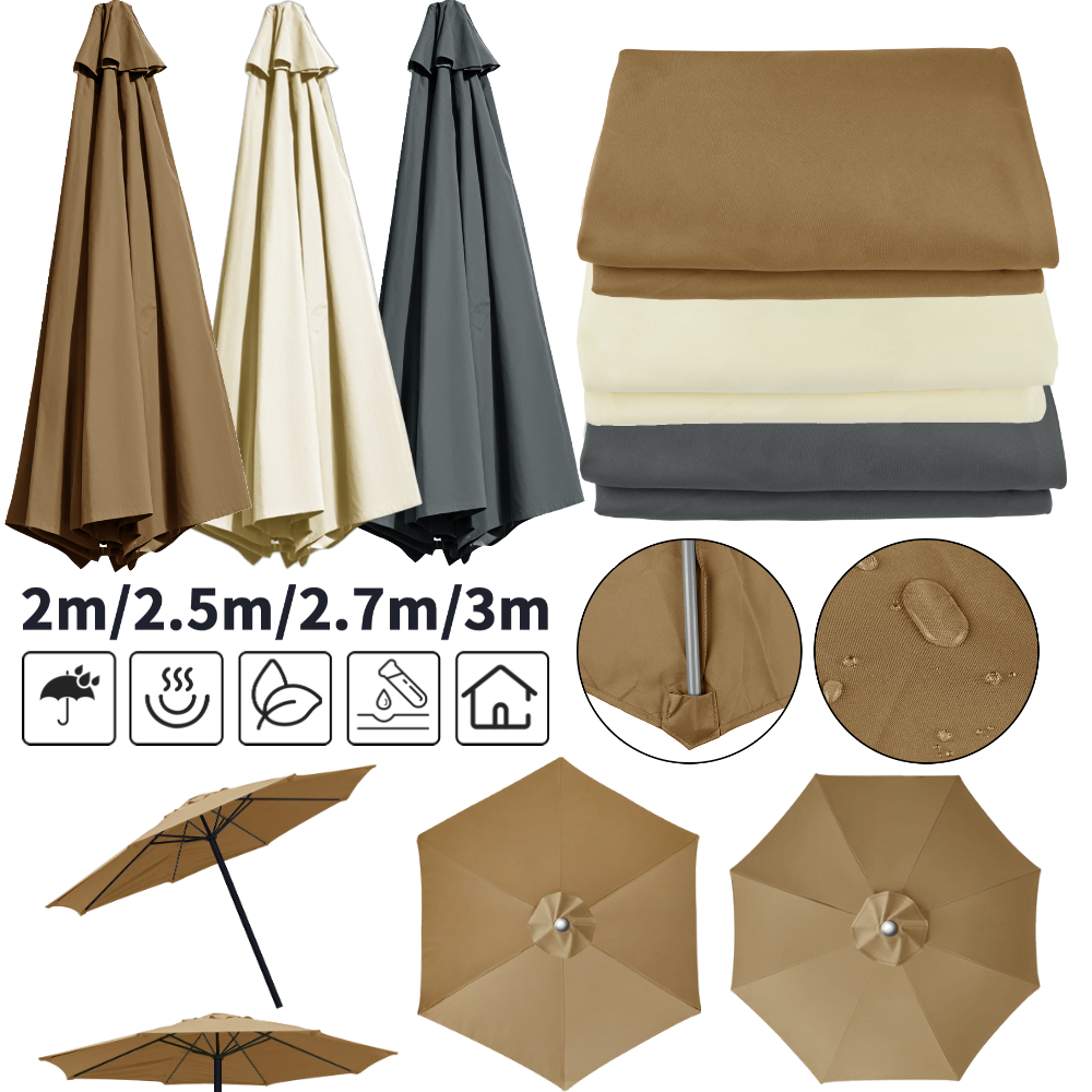 Outdoor Furniture With Umbrella - Waterproof Replacement Umbrella Cloth 2/3M Patio