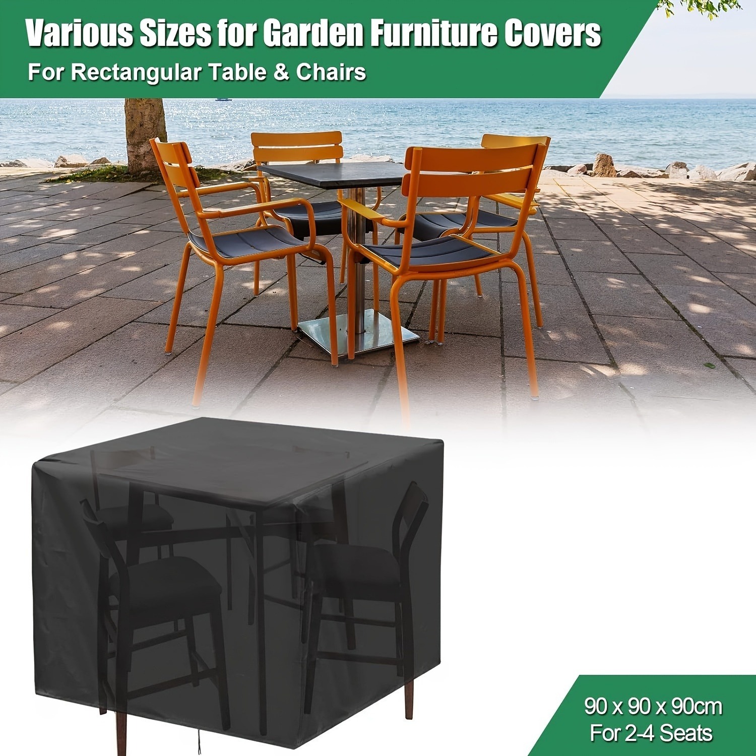 Outdoor Furniture Usa - Heavy-Duty 210D Outdoor Garden Furniture Cover