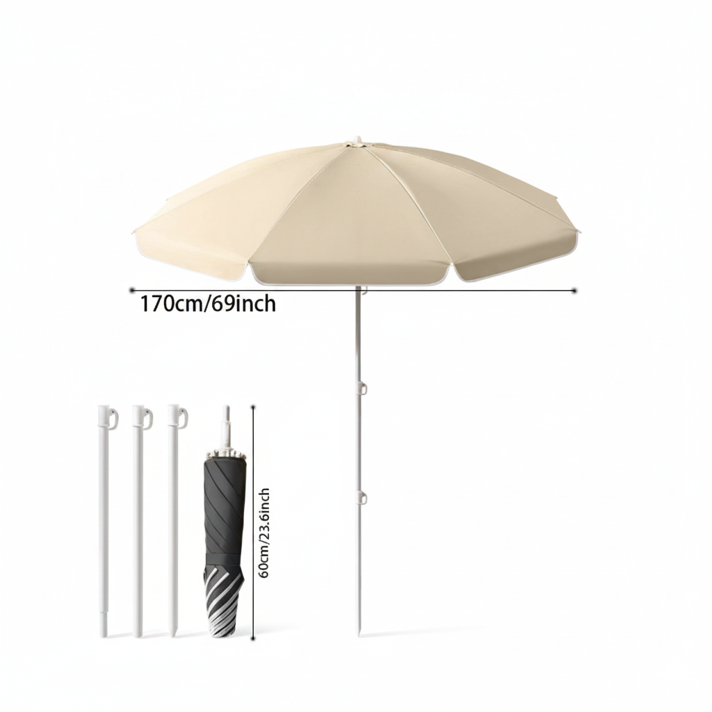 Outdoor Furniture With Umbrella - Bohemian Tassel Patio Umbrella UV Protection