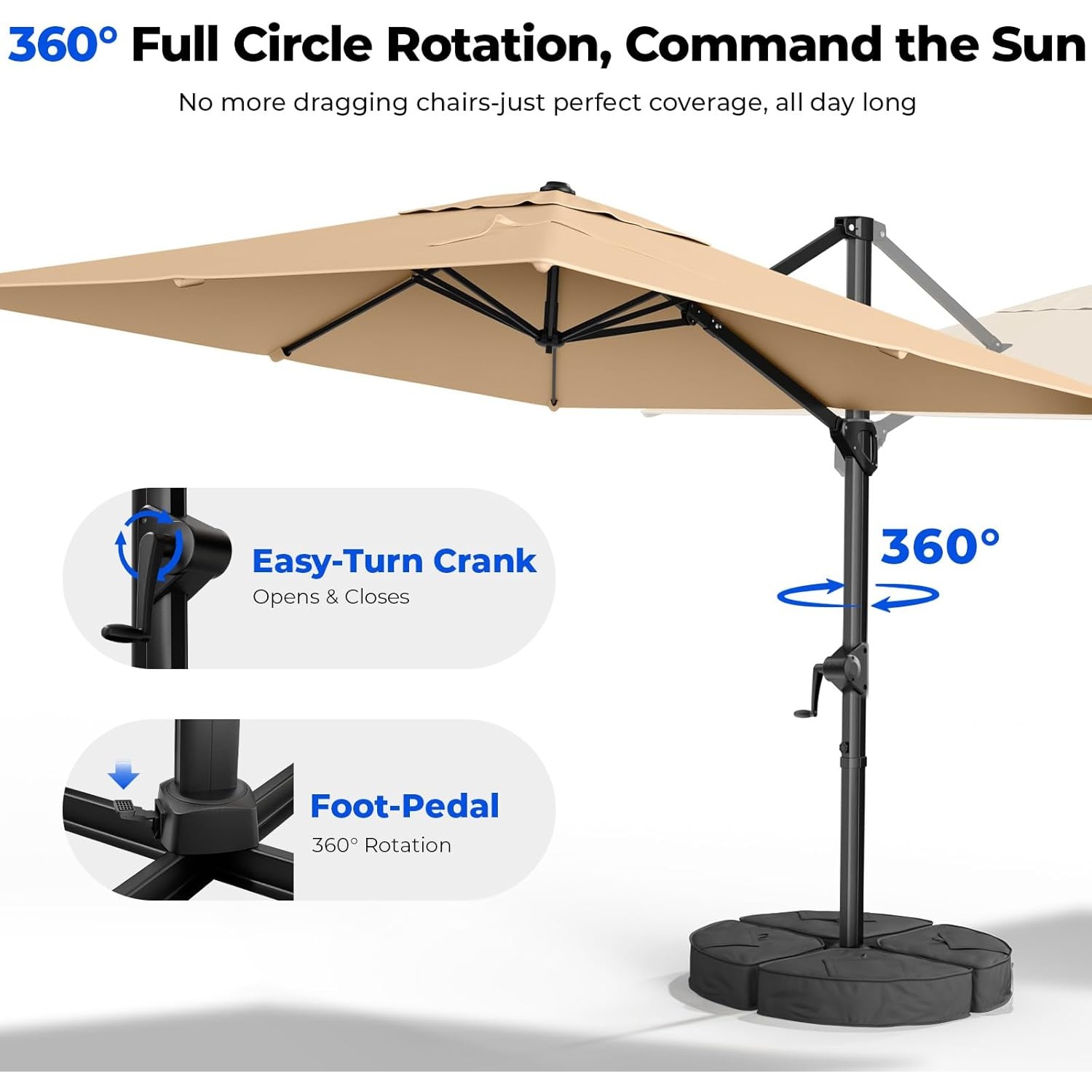 10x10 FT Cantilever Patio Umbr - Outdoor Furniture With Umbrella review and price