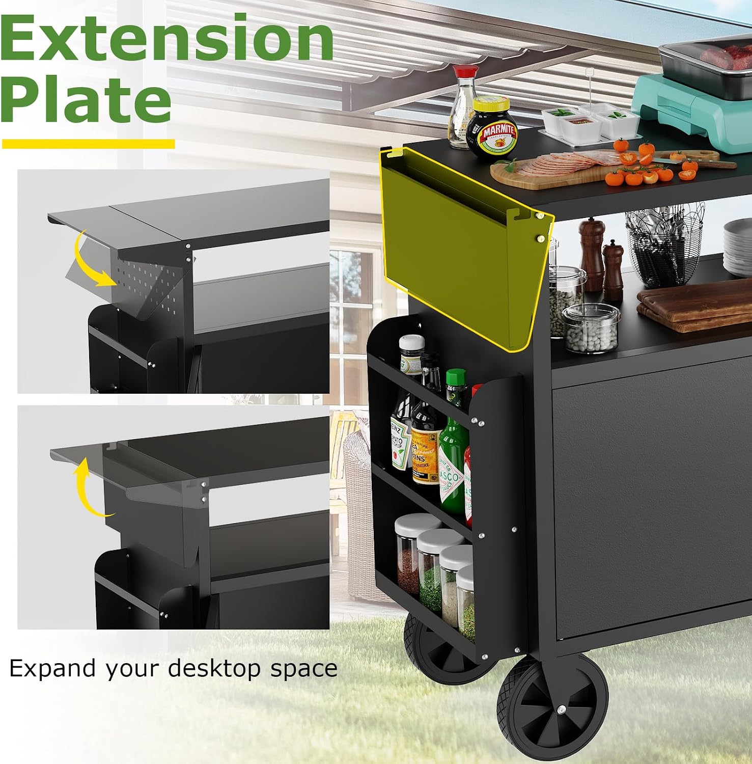 Outdoor Grill Cart Table With  - Outdoor Furniture Usa review and price