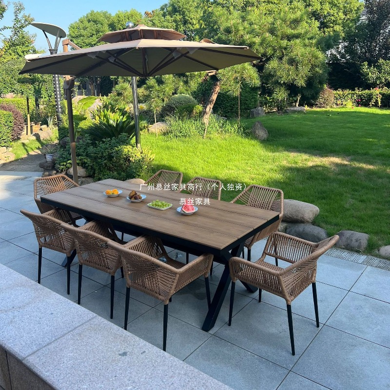 Outdoor Rattan Table Chair Set - Outdoor Furniture With Umbrella review and price