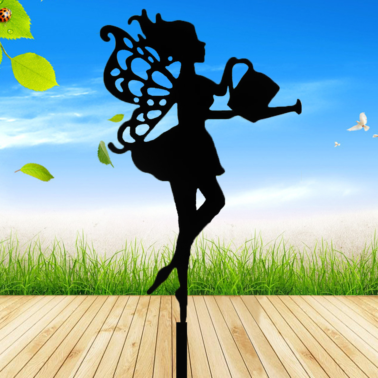 1Pc Fantasy-Style Iron Garden  - Outdoor Furniture Decor review and price