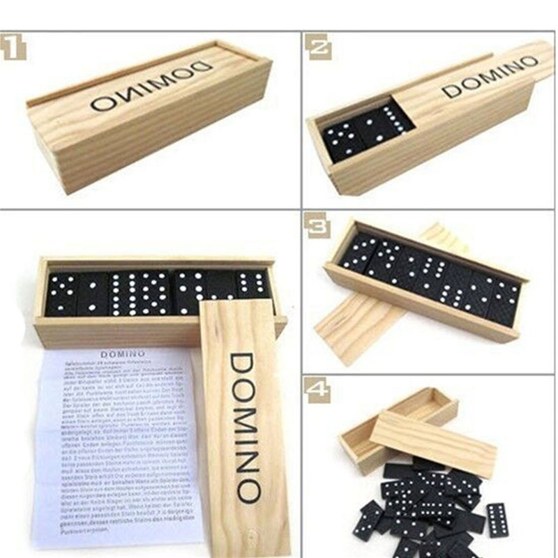 28pcs/Set Wooden Domino Board  - Outdoor Furniture Australia review and price