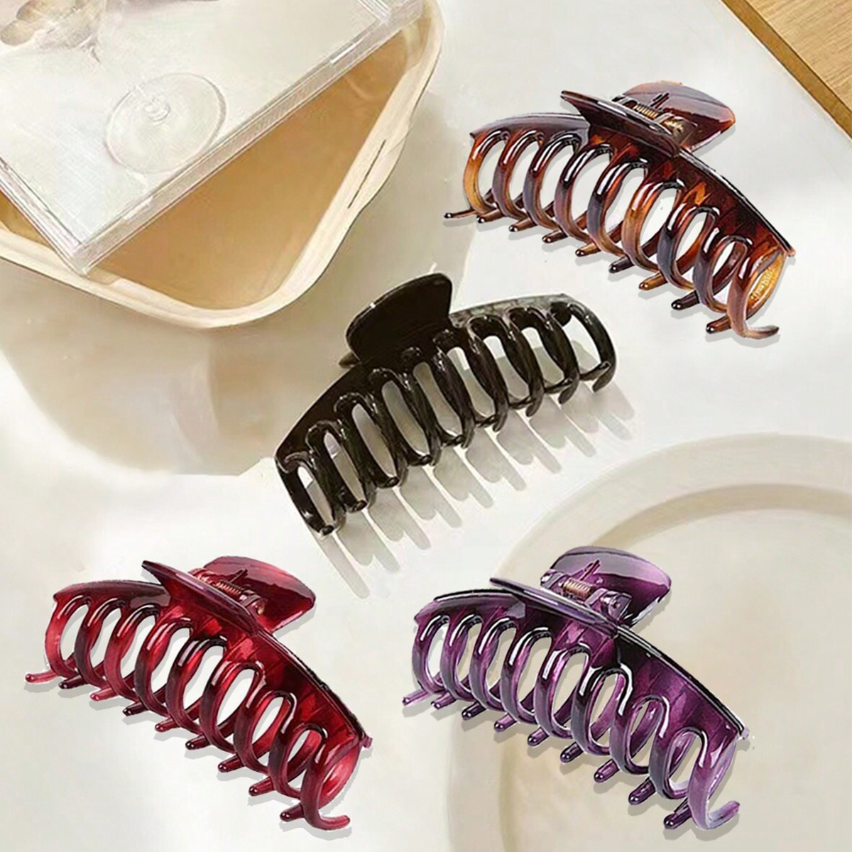4PCS women's multi-color resin - Outdoor Furniture Decor review and price