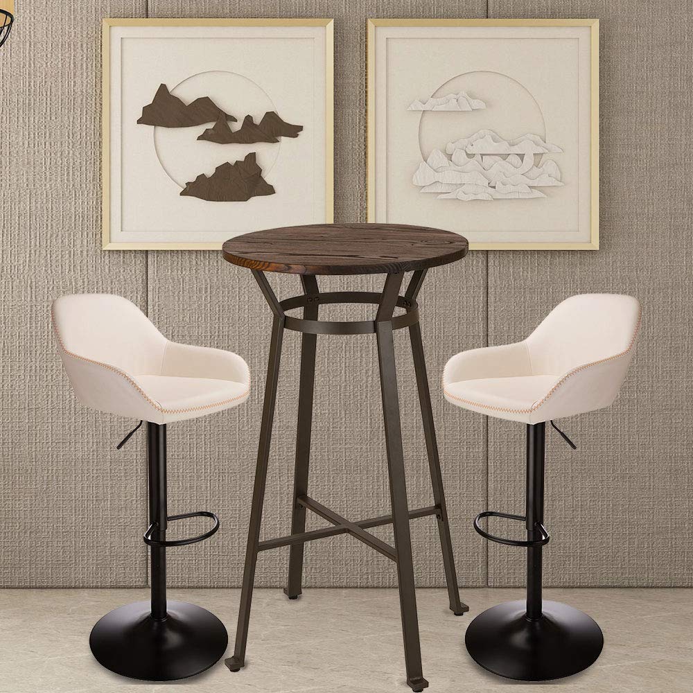3Pc Pub Table & Swivel PU Bar  - Outdoor Furniture Kitchener review and price