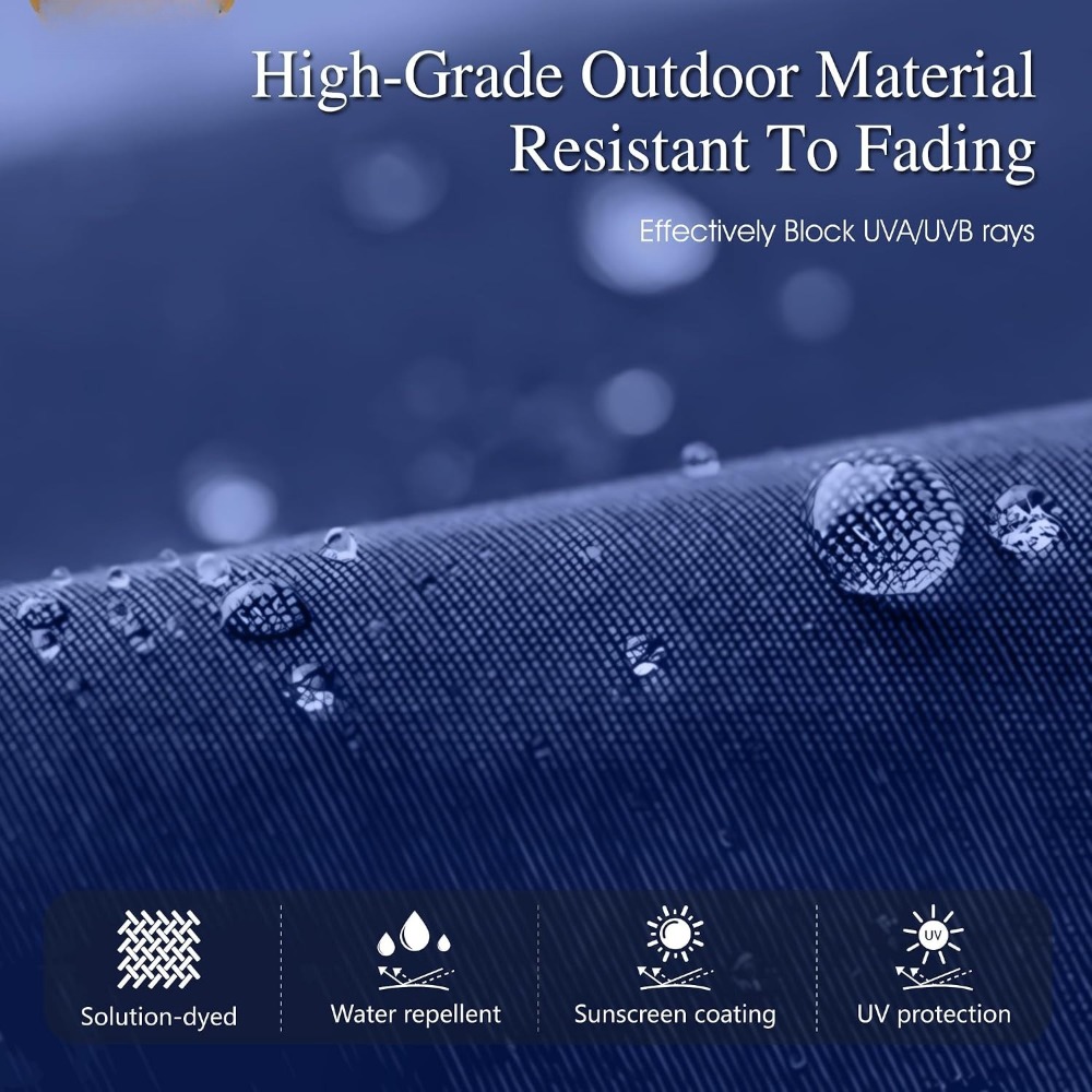 15ft Extra Large Rectangular M - Outdoor Furniture With Umbrella review and price