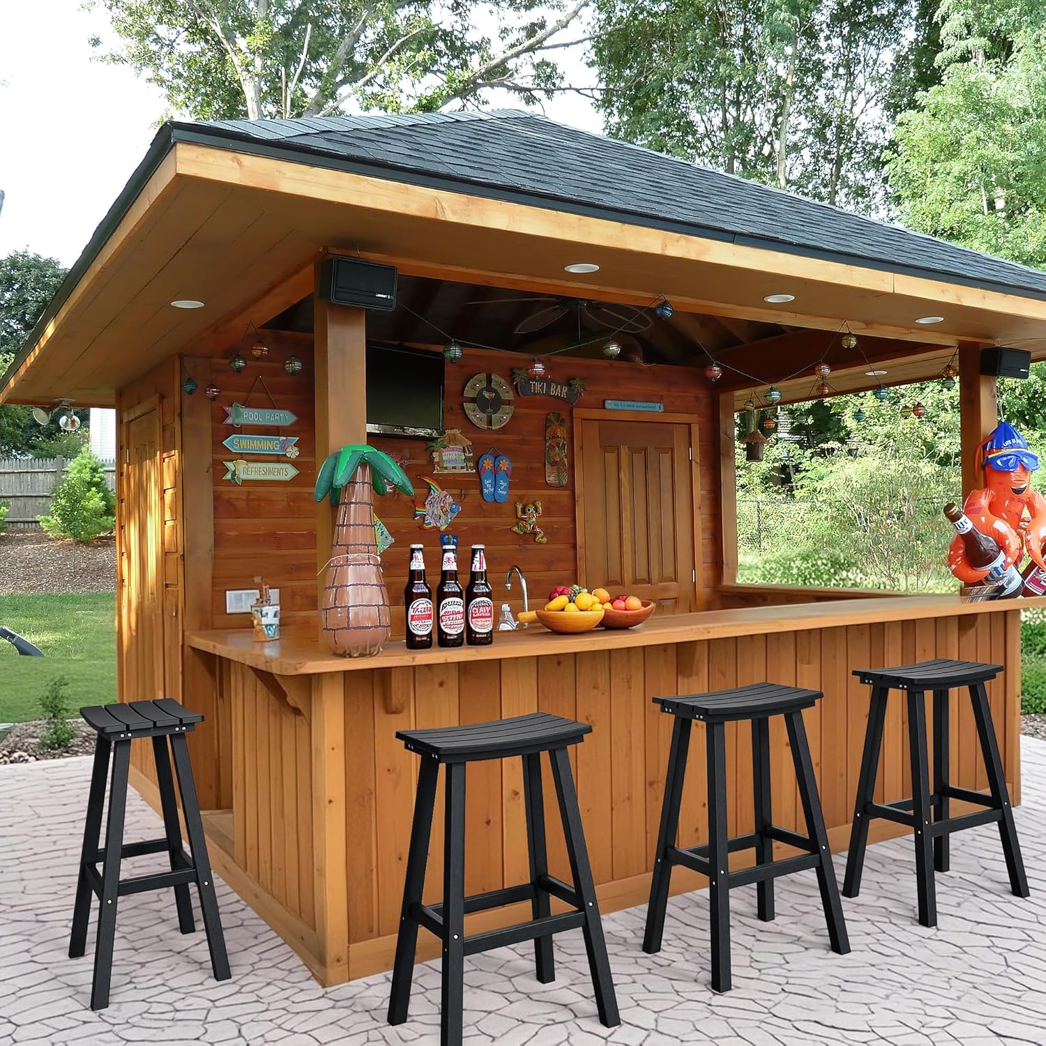 29in HDPE Outdoor Bar Stools S - Outdoor Furniture Kitchener review and price