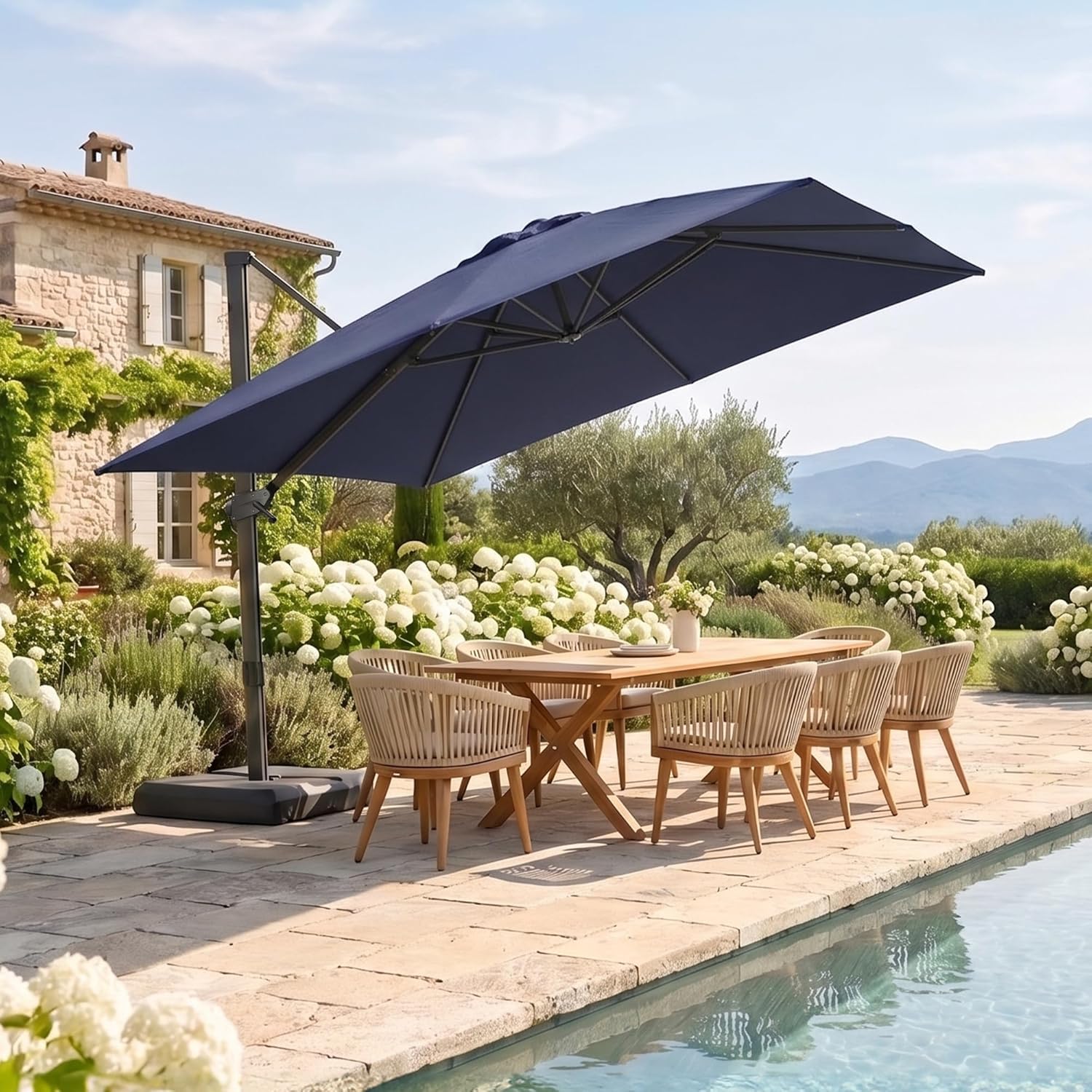 10x10ft Patio Offset Cantileve - Outdoor Furniture With Umbrella review and price