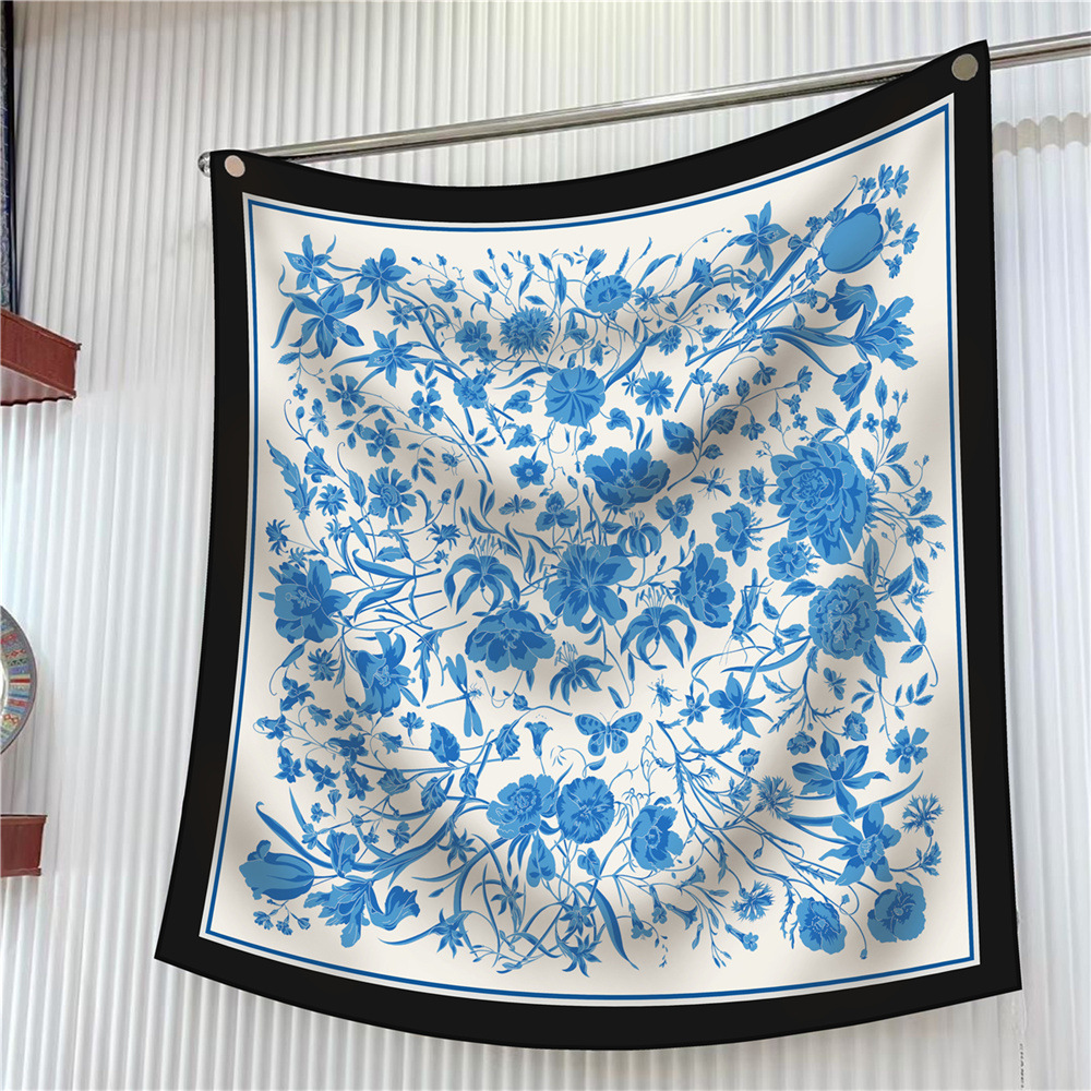 New 90cm Scarf Flower Printing - Outdoor Furniture Decor review and price