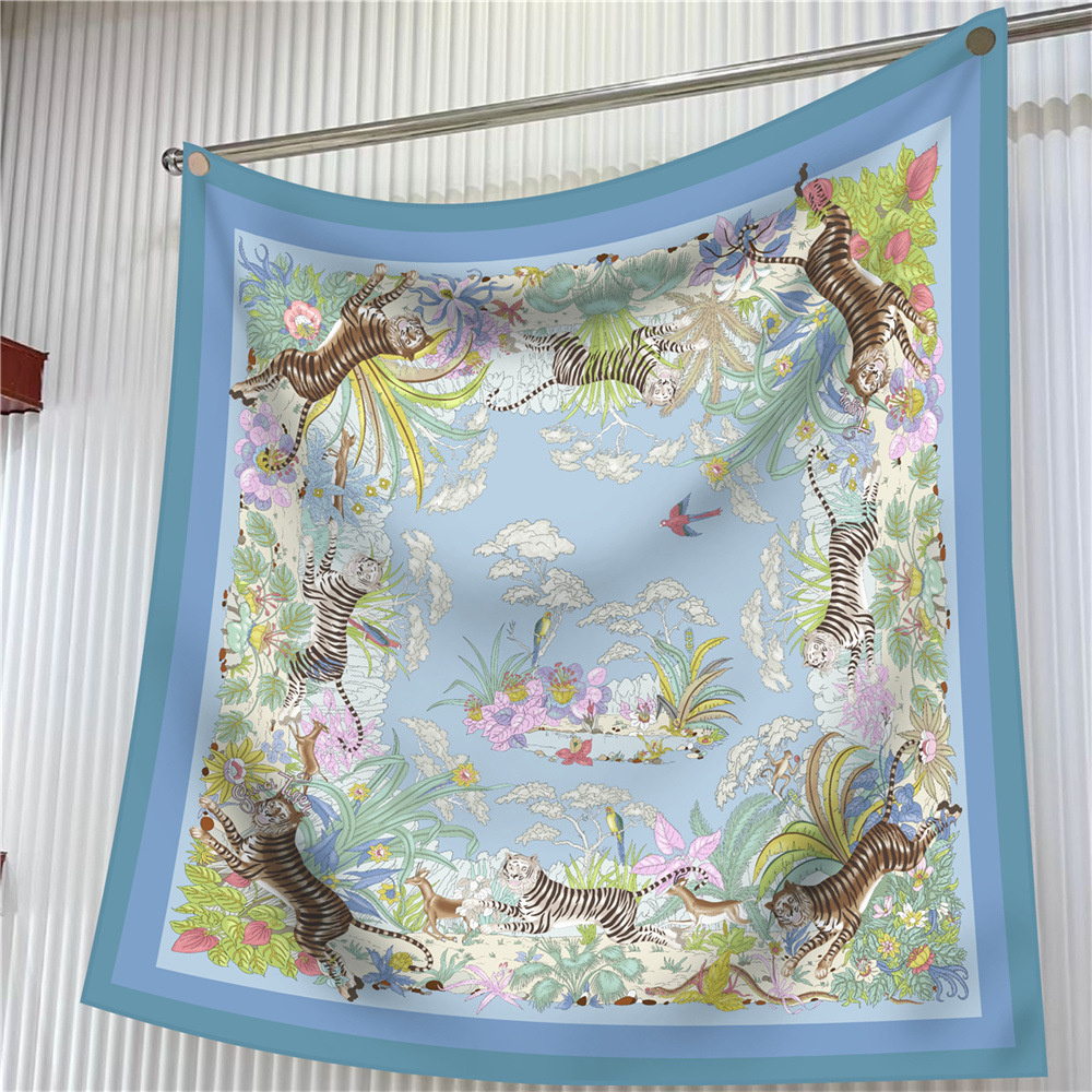 New 90cm Scarf Flower Printing - Outdoor Furniture Decor review and price