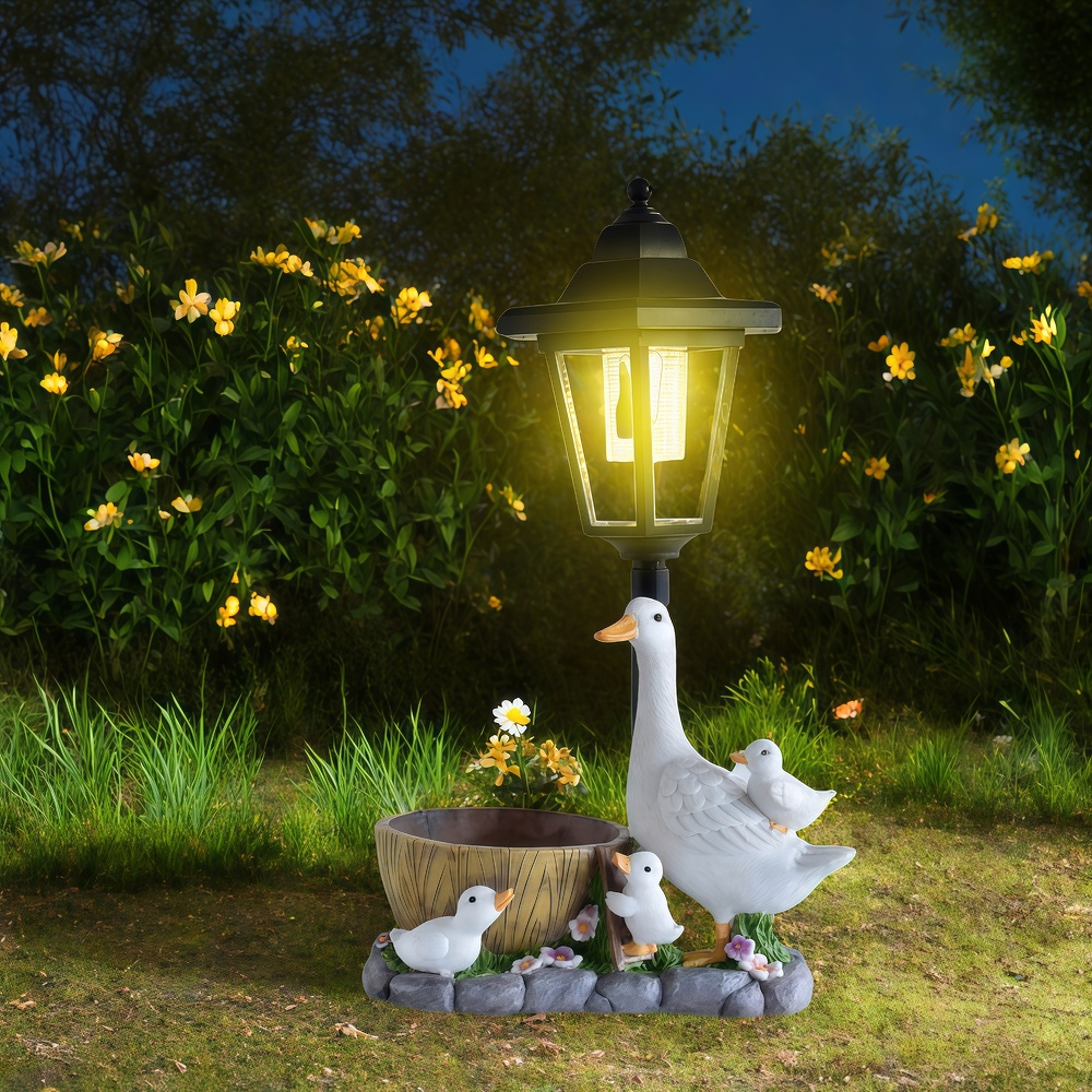 Solar Duck Night Light Garden  - Outdoor Furniture Decor review and price