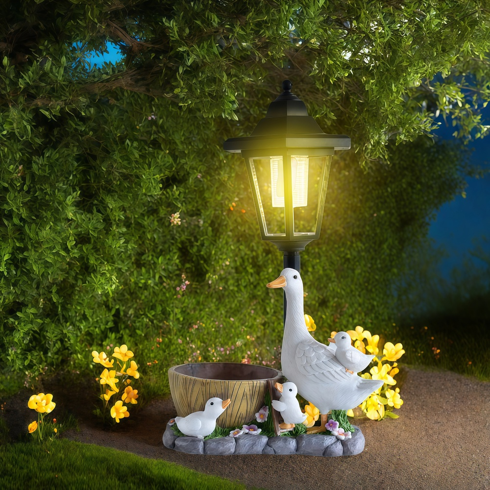 Solar Duck Night Light Garden  - Outdoor Furniture Decor review and price