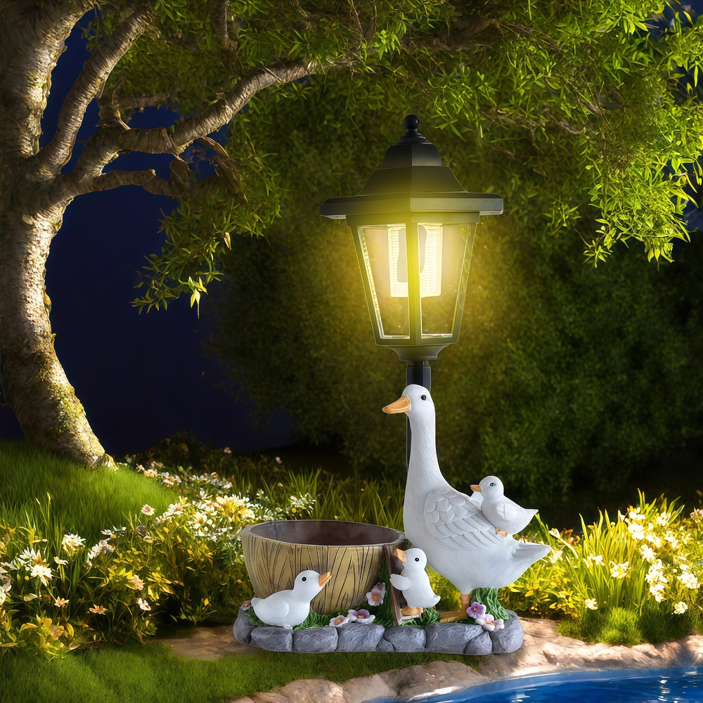Solar Duck Night Light Garden  - Outdoor Furniture Decor review and price