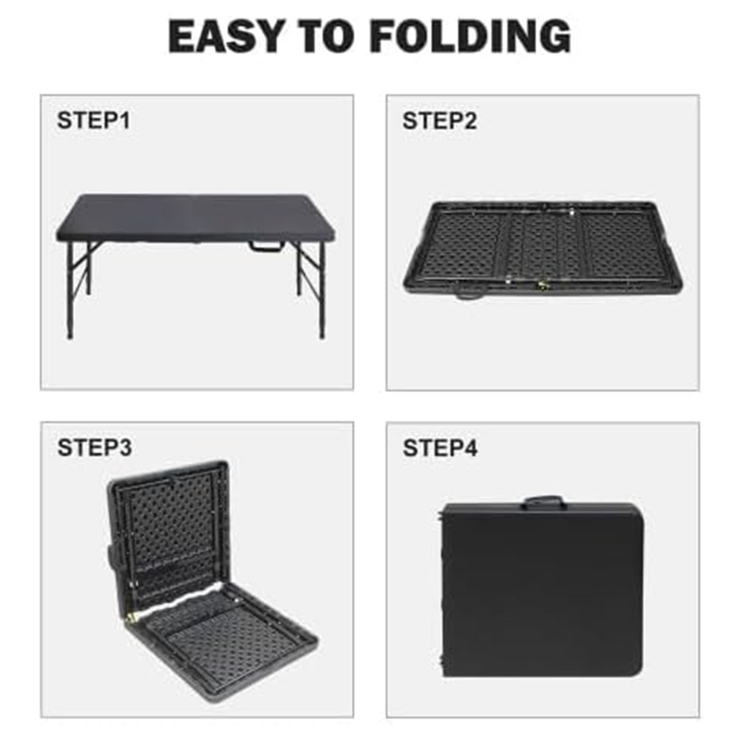 Folding Table 4ft Height Adjus - Outdoor Furniture Usa review and price
