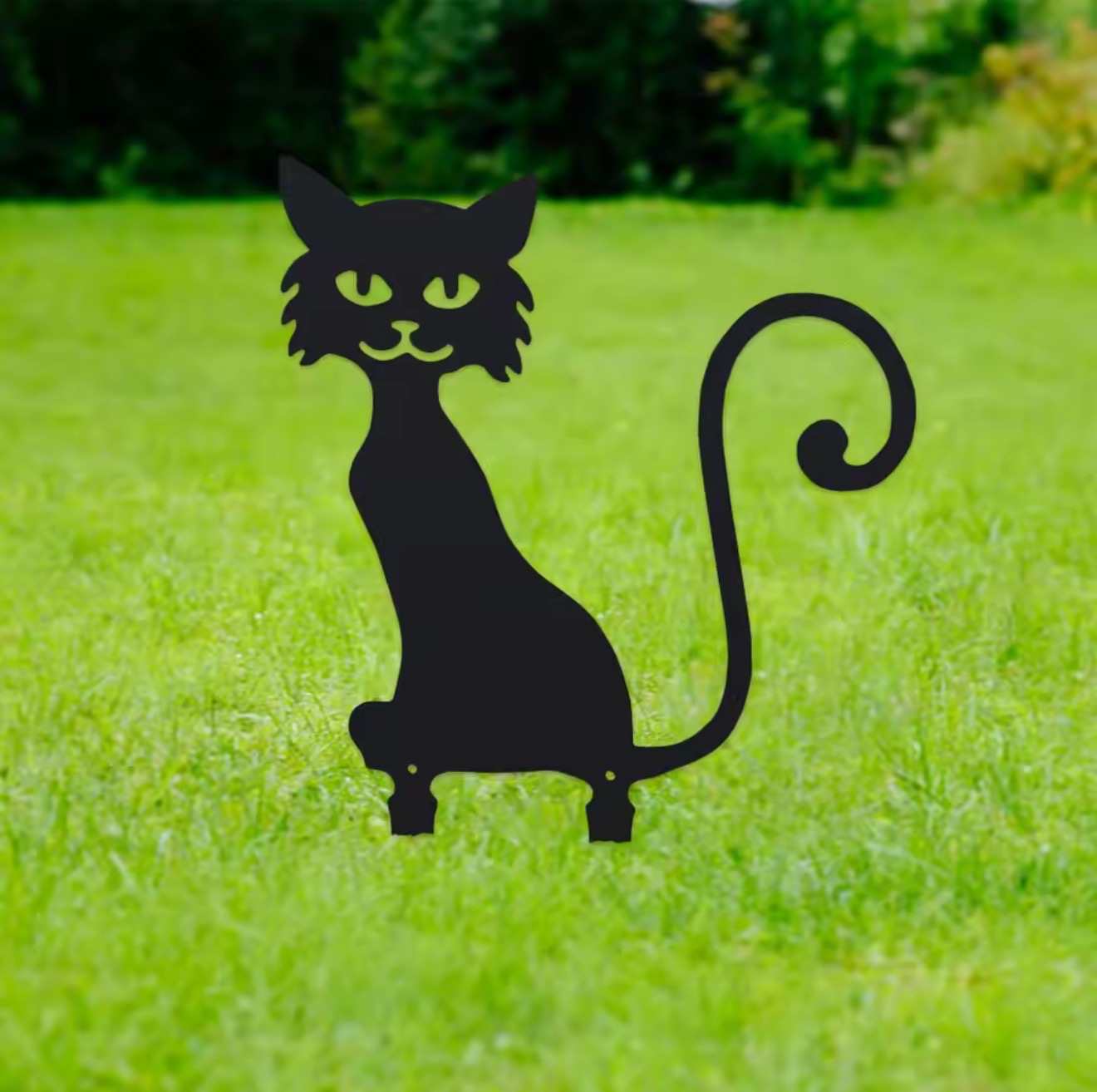 Charming Black Furry Kitten Me - Outdoor Furniture Decor review and price