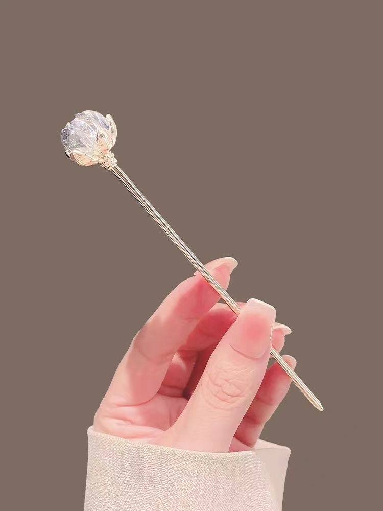 Crystal Lotus Hairpin for Wome - Outdoor Furniture Decor review and price