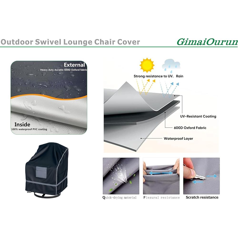 Outdoor Swivel Recliner Cover, - Outdoor Furniture Cover Waterproof review and price