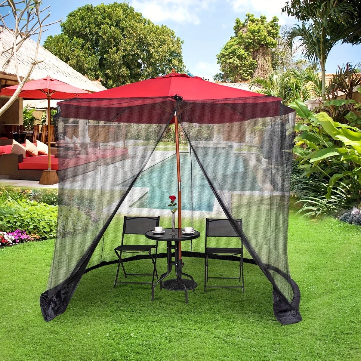 9FT 10FT Patio Umbrella Mosqui - Outdoor Furniture Usa review and price