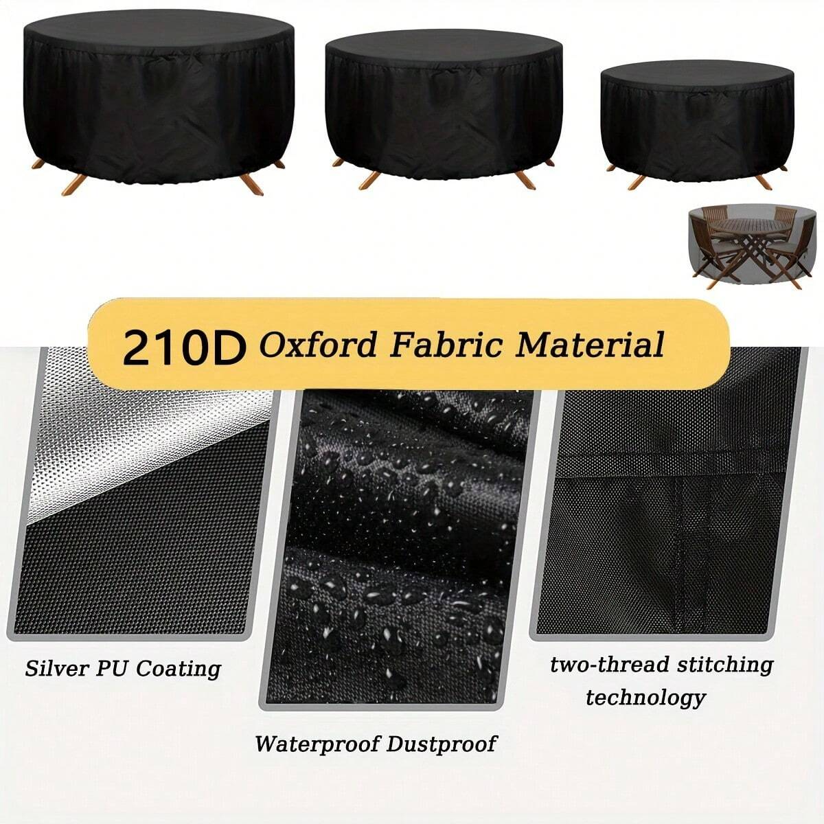 Waterproof Round Patio Furnitu - Outdoor Furniture Cover Waterproof review and price